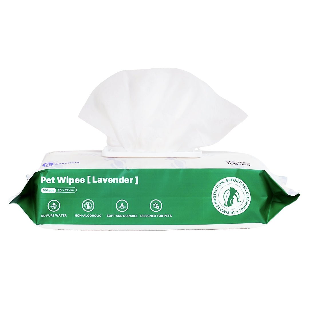 1 pack 100pcs pet wipes lavender scent