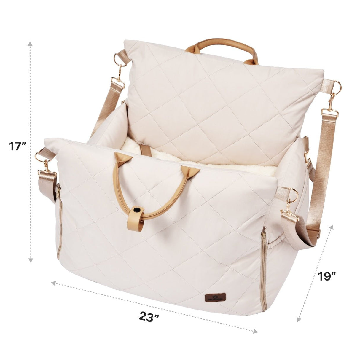 size of dog car seat