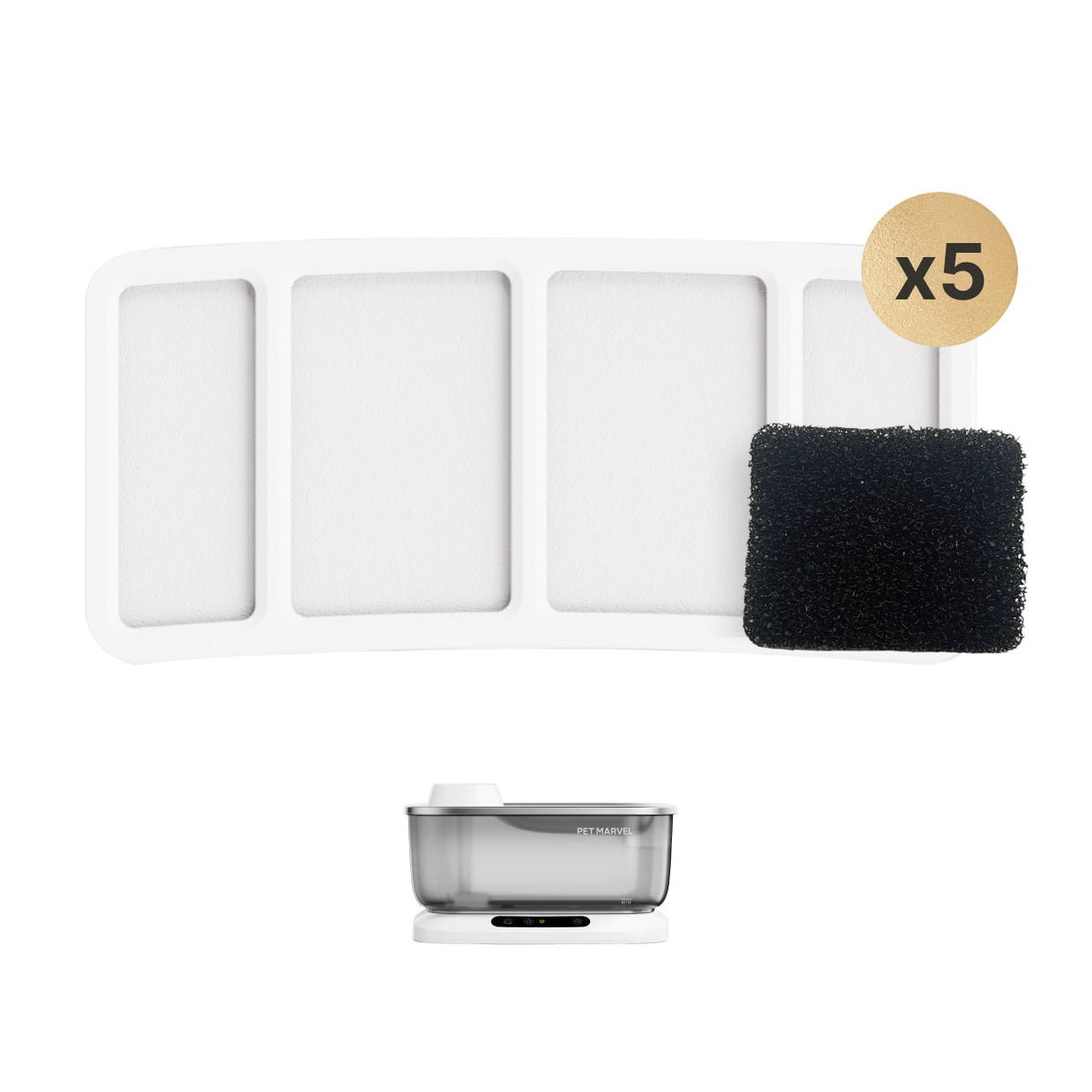 5 pcs filter with black sponge for fountain F2 V2