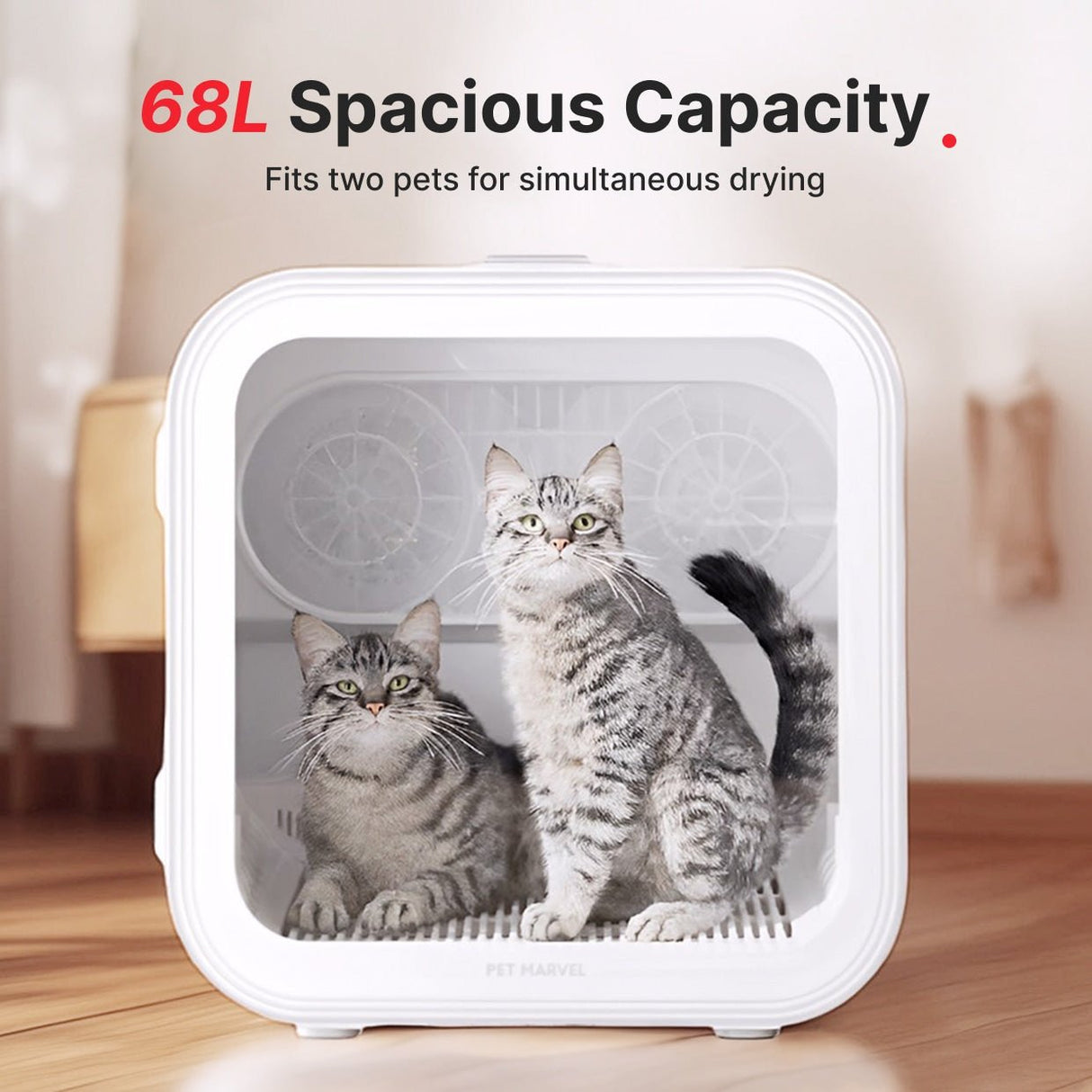 68L spacious capacity for more freedom