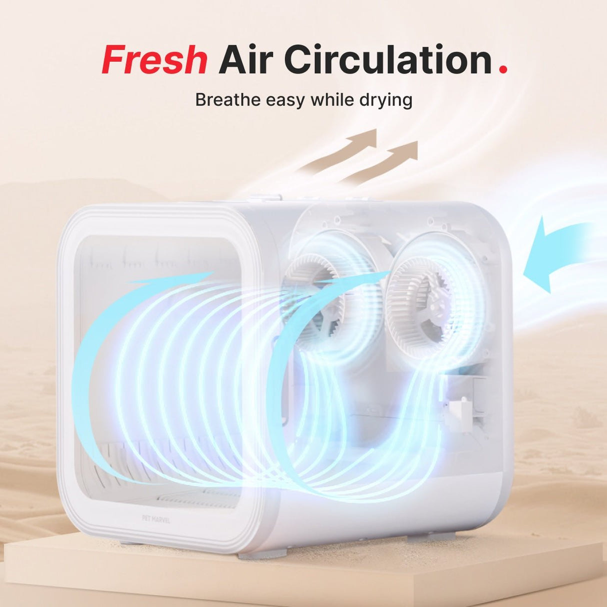 360 degree fresh air circulation