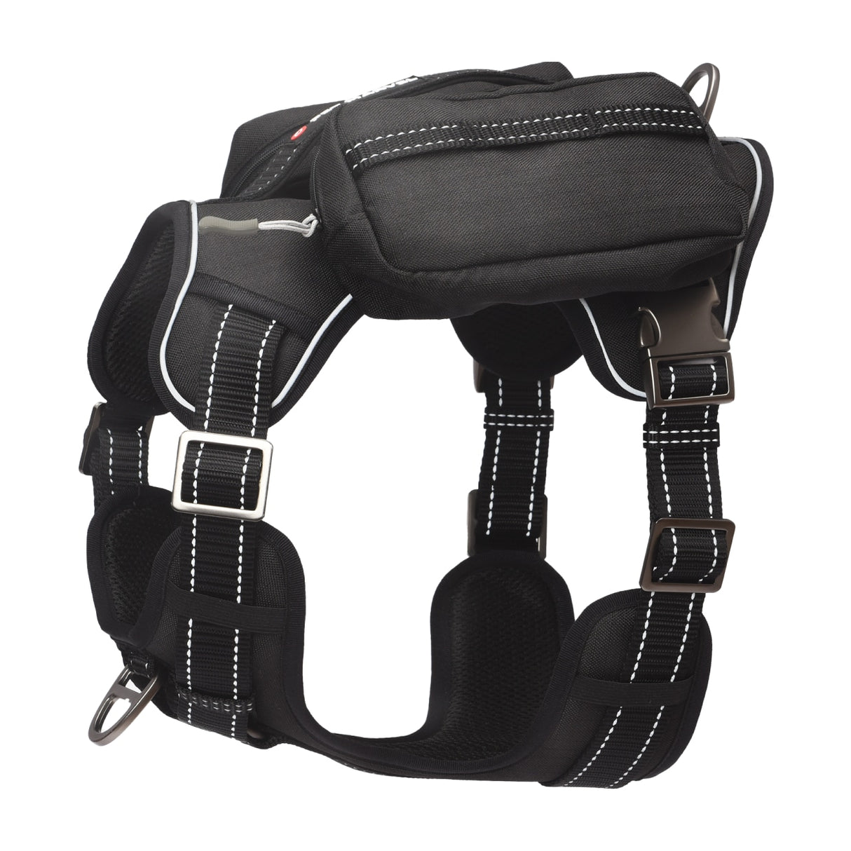 PET MARVEL tactical dog harness with pockets black