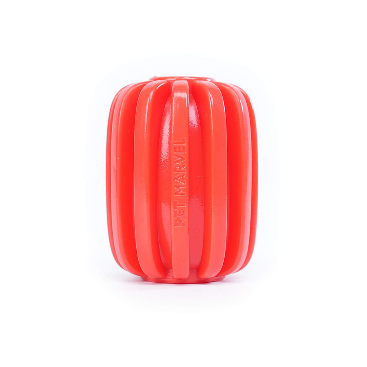 PET MARVEL rubber dog treat dispenser toy red