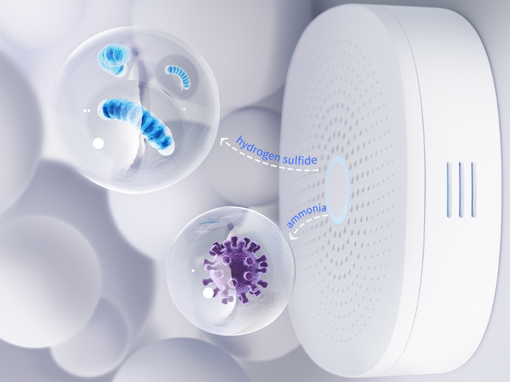 Air Purifier for pet odors generate by ozone