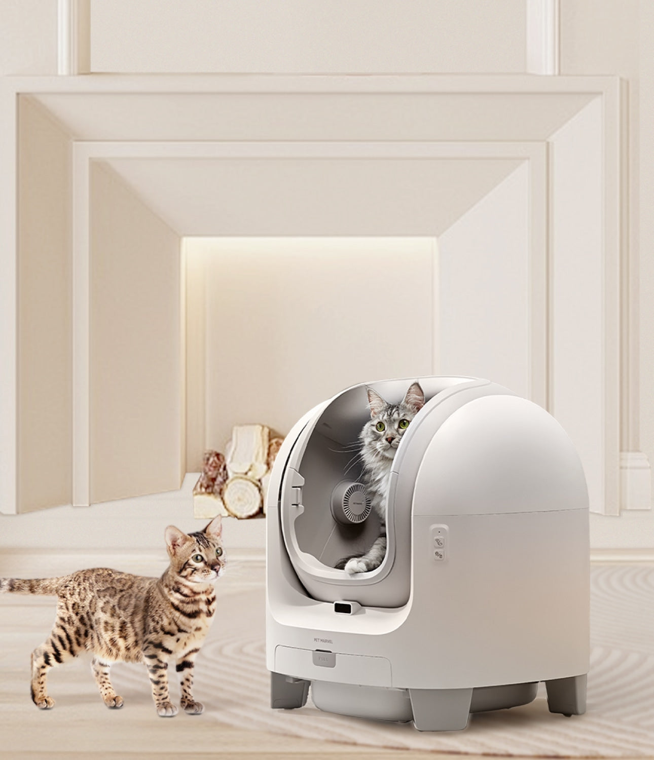 Self Cleaning Litter Box, Smart Feeder Fountain | PET MARVEL