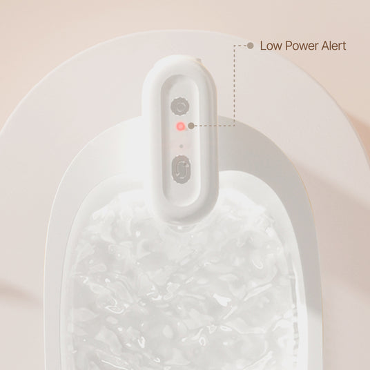 convenient warning light alers you a low battery