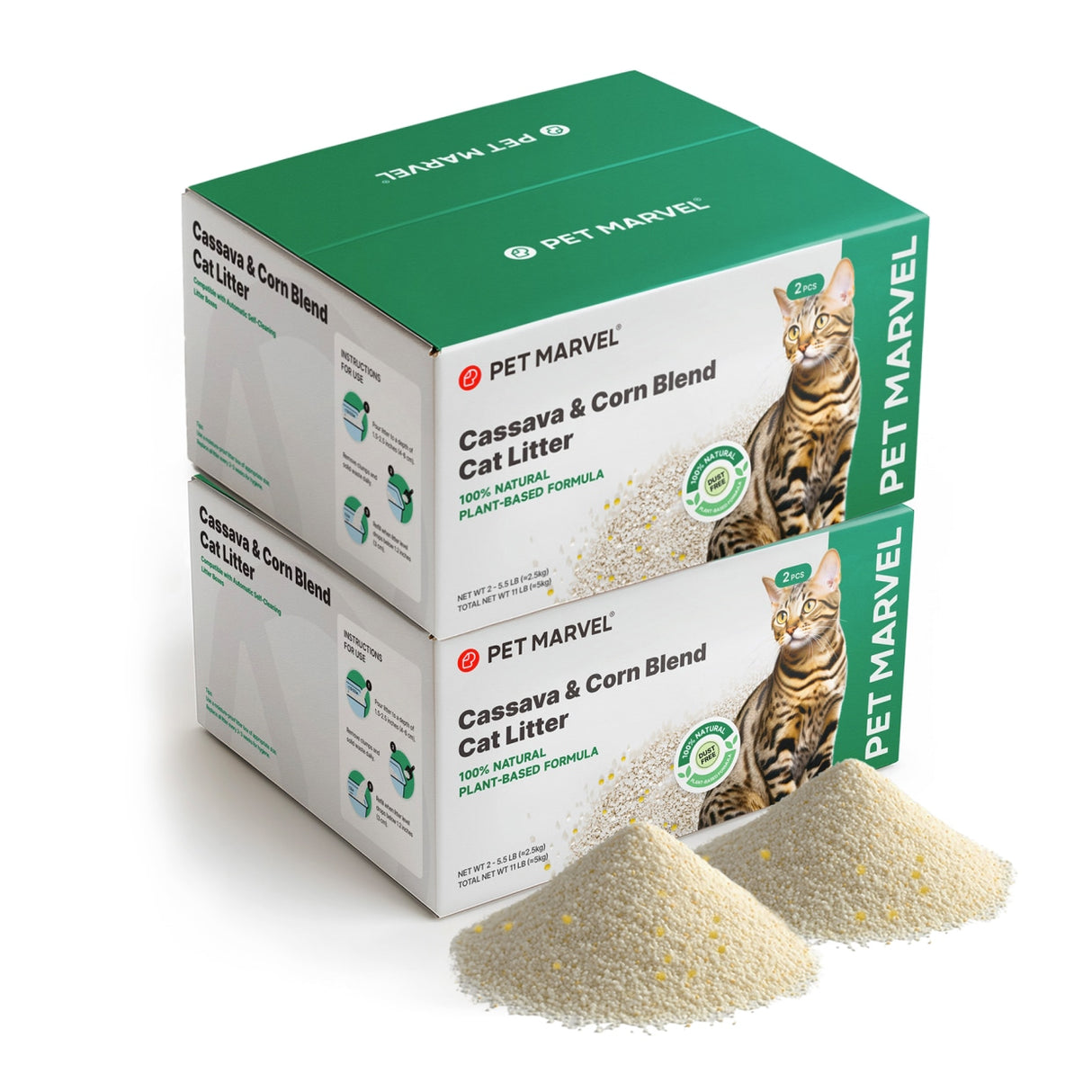 Creamy Clumping Plant-Based Cassava Cat Litter