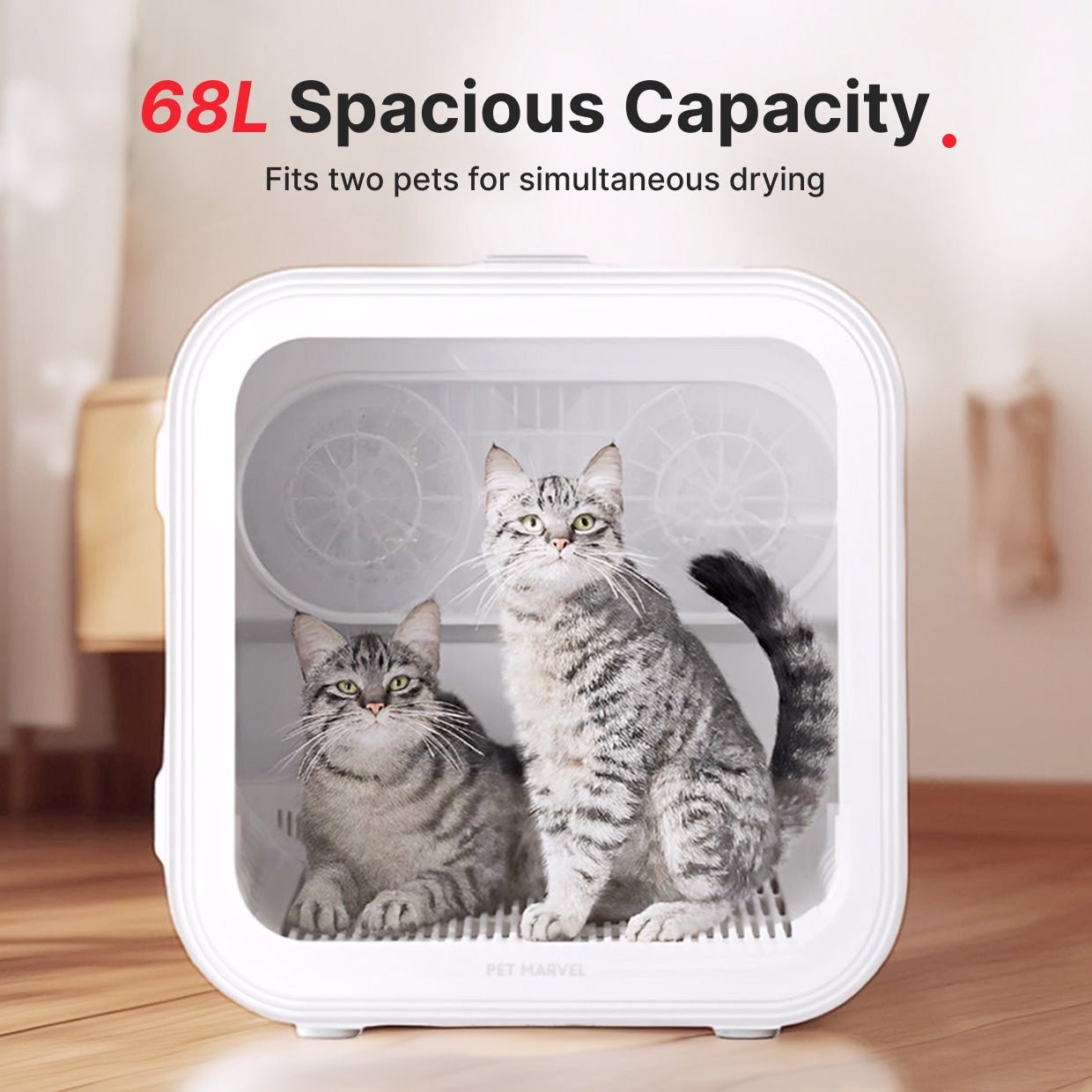 Pet Hair Dryer Box for Cats & Small Dogs Salon| PET MARVEL