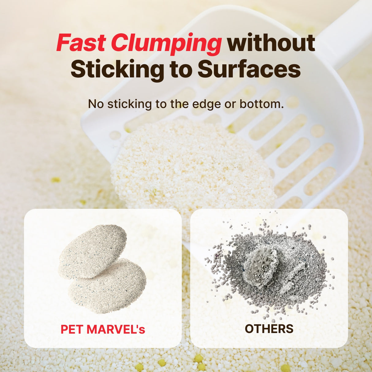 Creamy Clumping Plant-Based Cassava Cat Litter