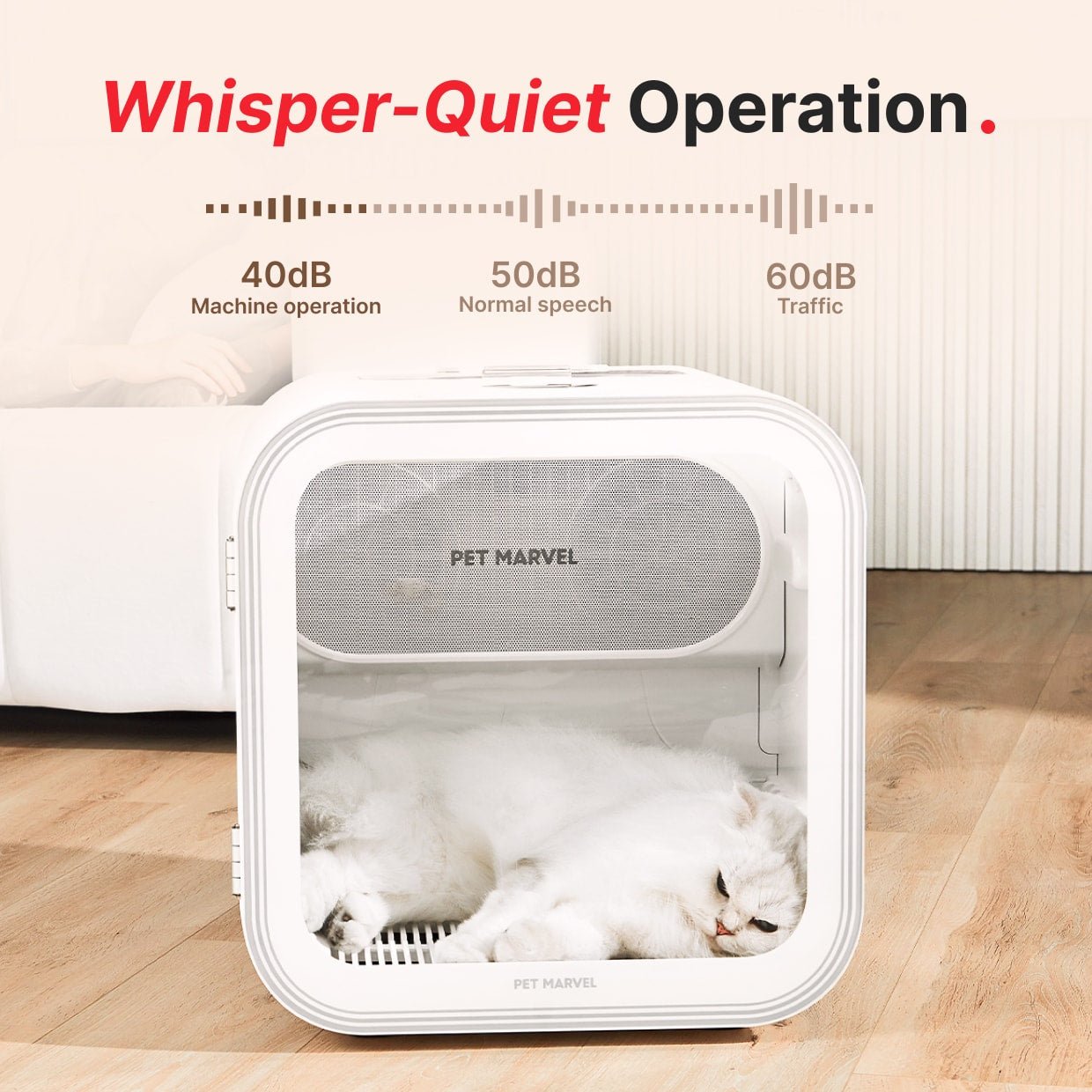 Pet Hair Dryer Box for Cats & Small Dogs Salon| PET MARVEL