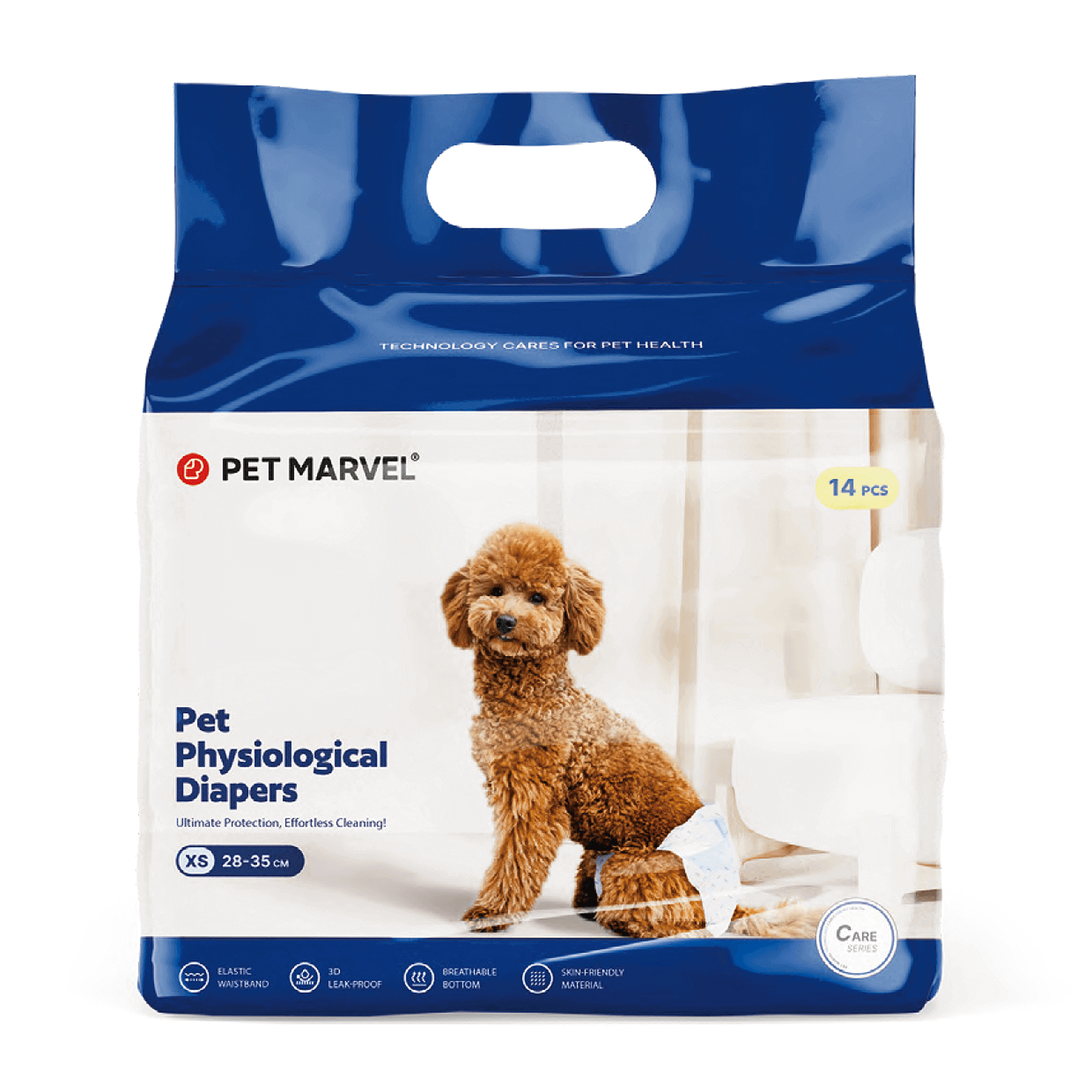 Disposable Female Diapers for Period XS Size PET MARVEL