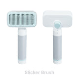 the brush has mint green front and button, white back and grey handle