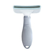 comb teeth front view of deshedding brush