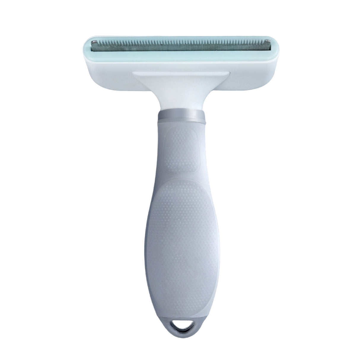 comb teeth front view of deshedding brush