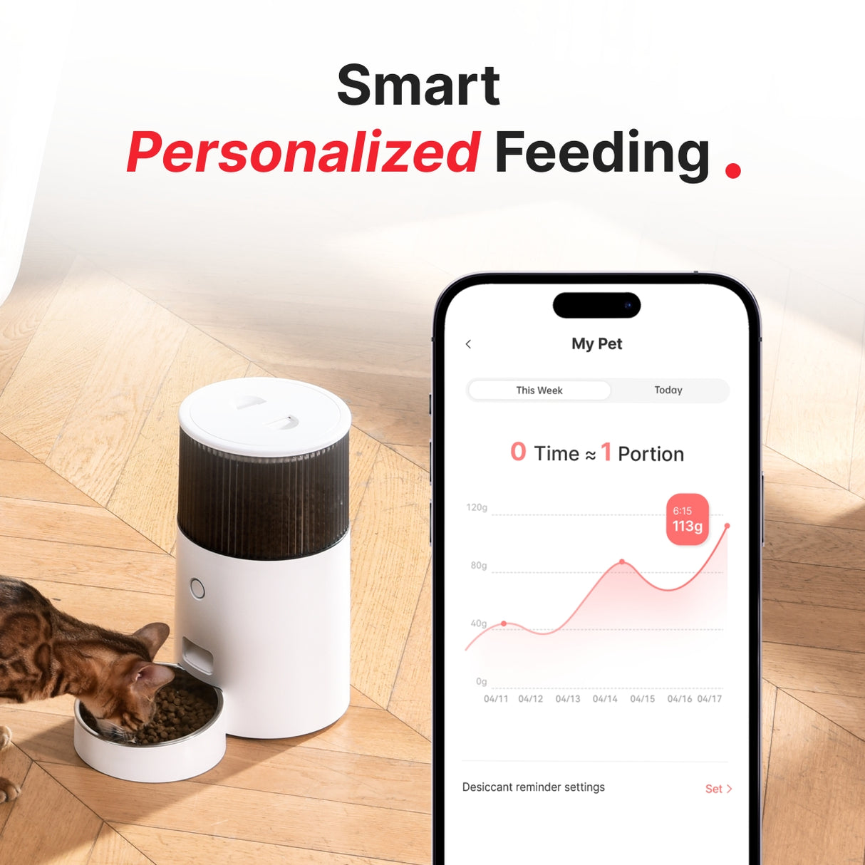 smart personalized feeding with app control wifi