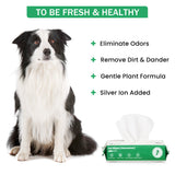 the wipes effectively eliminate odors and remove dirt, and dander